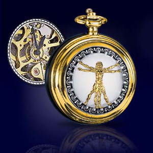 Taschenuhr Vitruvian Mann