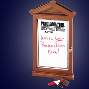 Harry Potter - Proklamationstafel