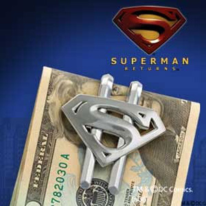 Superman Returns Geldklammer Stahl